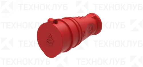 Розетка перенос 16А с/з каучук IP44 красная MultiSet Systeme Electric