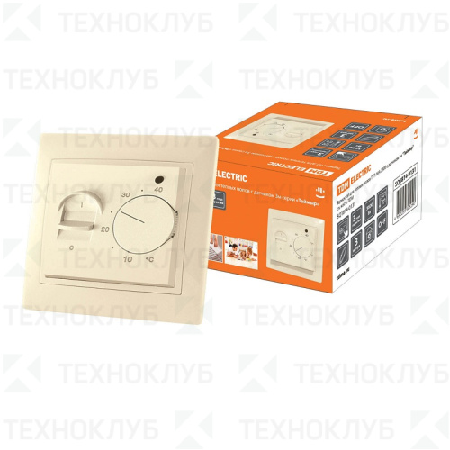 Терморегулятор мех. ТТП 16А 250в с датчиком 3м "Таймыр" сл. кость TDM
