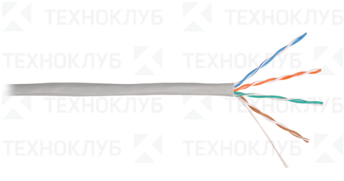 Кабель LAN UTP-5E  4х2х0,51  Cu PVC серый  Cordline