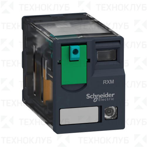 Реле промежуточное RXM 12А 24В 2ПК с индикацией без розетки Schneider Electric