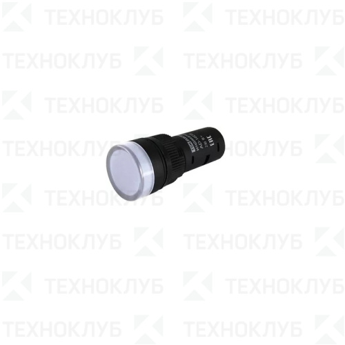 Лампа сигнальная d16мм 230V AC белая (LED) AD-16DS  TDM