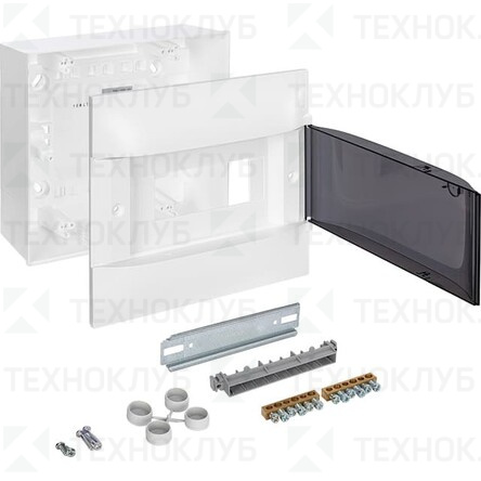 Щит ЩРН пласт.  8м дым. IP40 226х256х100 (Practibox S) Legrand