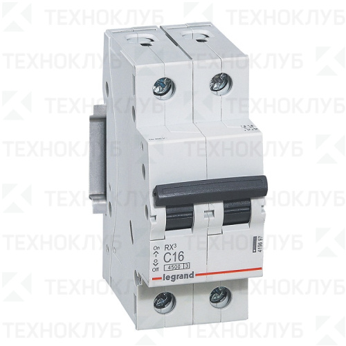Выключатель автомат. RX3 2п 10А C 4,5kA Legrand