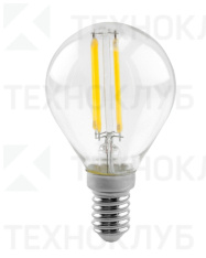 Лампа светодиод. E14   9W CK (шар) филамент 4000K LEEK