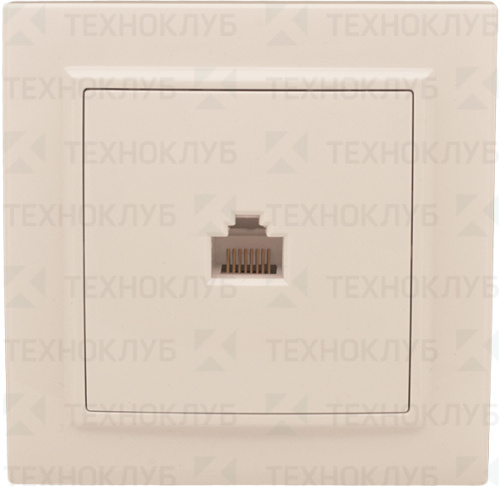 Розетка EKF Минск комп. RJ45 бежевый