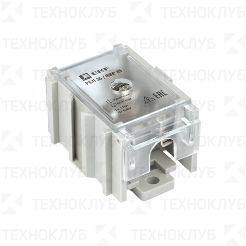 Распред-ный блок проходной РБП- 35 (1х35 - 4х6 мм2) 125/50А  EKF