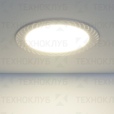 Светильник LED downlight 12W DLR 005 4200K d-170 белый Elektrostandard