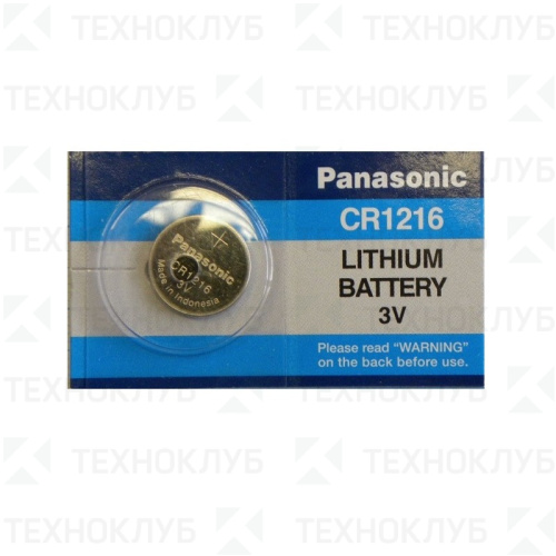 Батарейка литиевая CR1216 Panasonic 3V