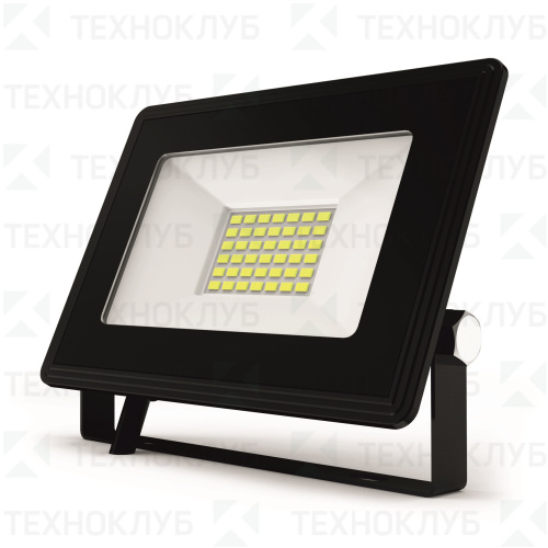 Прожектор LED  30W SMD FL IP65 черный 6500K AVL