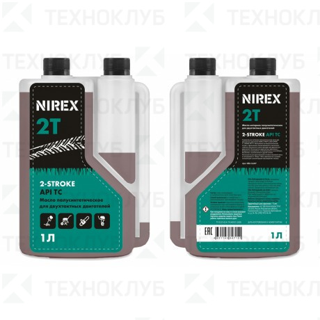 Масло 2-х такт. 1л NIREX с дозатором полусинтетика