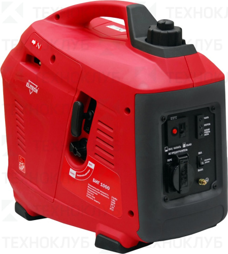 Генератор Elitech БИГ 1000 (инвертор) 0,9 кВт ручной запуск