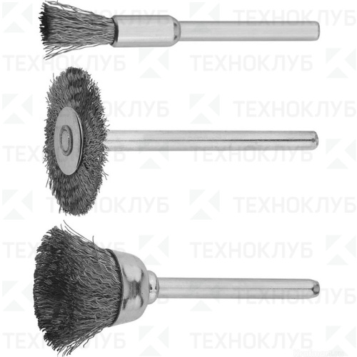 Набор щеток нержав. 3 шт.