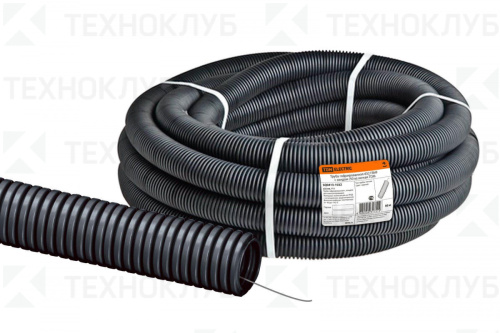 Труба гофрированная ПНД D=32мм FRHF (черная с зондом) Dвн.=24,5мм TDM