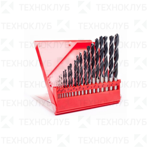 Набор сверл Туламаш по металлу 1-10 мм (19шт.)