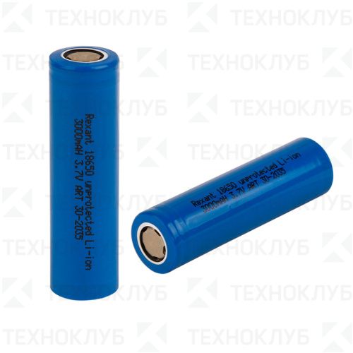 Аккумулятор 18650, Li-ion, 3000mAh, 3.7V Rexant 