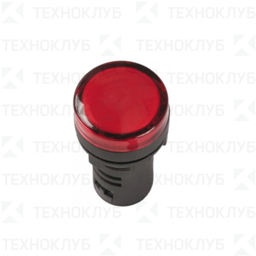 Лампа сигнальная d16мм 230V AC красная (LED) AD-16DS  TDM