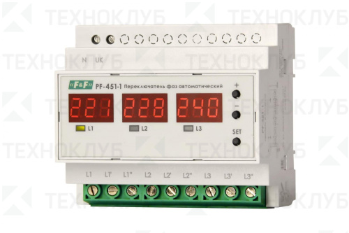 Переключатель фаз PF-451-1 63A  F&F