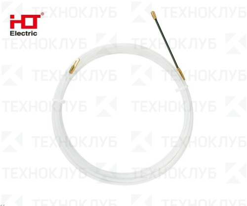Зонд для протяжки кабеля  5м (3мм) НКП нейлон белая  HLT