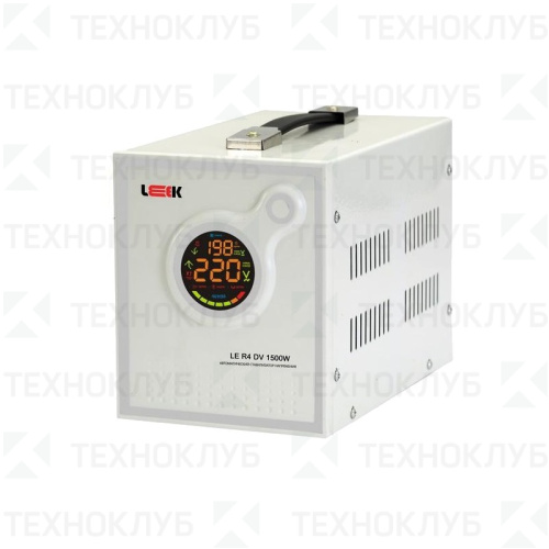 Стабилизатор  1500VA релейный (140-270V точ.±8%) LE R4 DV (настол./верт.)  LEEK