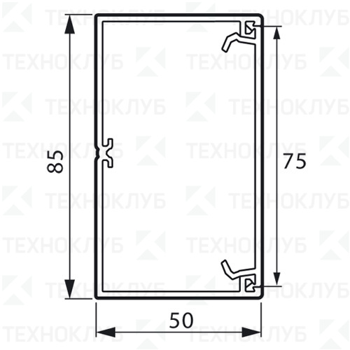 Кабель-канал  50х85 (с крышкой) Legrand Metra 638080