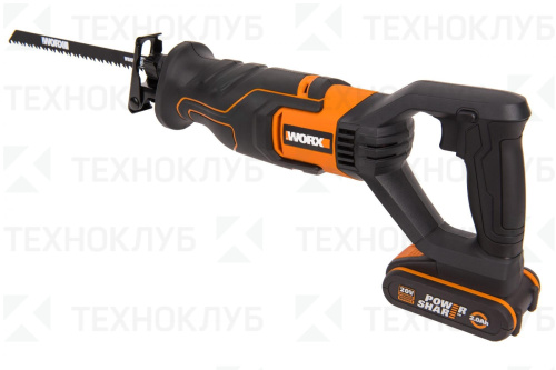 Пила сабельная аккум. WORX WX500  20 В  1*2,0 А/ч