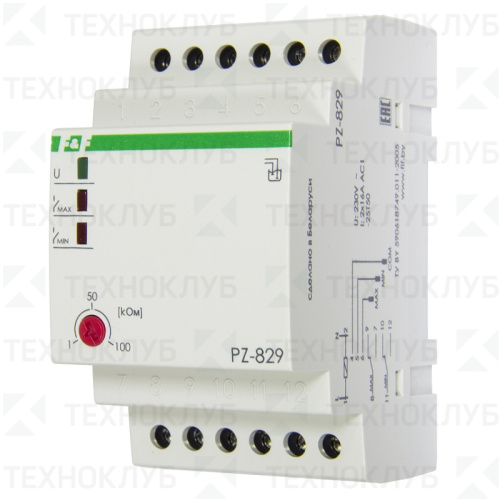 Реле уровня жидкости PZ-829 2*16А 2*1P двухуровн. F&F