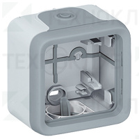 Адаптер Legrand Plexo 1-й для откр. монтажа IP55 69651